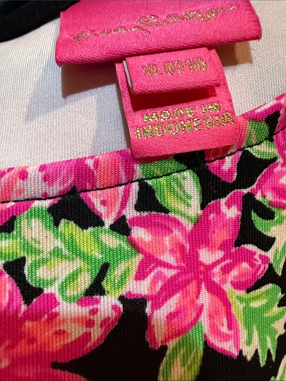 Lilly Pulitzer Chrishell Girls dress Onyx Lil Lilly Size Xl (12-14)